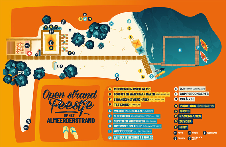 Plattegrond Open Strand Feestje